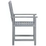 Garden chairs with cushions 4 pcs solid acacia wood in gray by , Garden chairs - Ref: Foro24-3061274, Price: 273,13 €, Discou...