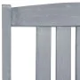 Garden chairs with cushions 4 pcs solid acacia wood in gray by , Garden chairs - Ref: Foro24-3061274, Price: 273,13 €, Discou...