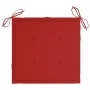 Batavia chairs 2 units solid teak with red cushions by , Garden chairs - Ref: Foro24-3062133, Price: 276,97 €, Discount: %