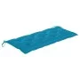 Solid teak Batavia bench with light blue cushion 120 cm by , garden benches - Ref: Foro24-3062173, Price: 221,09 €, Discount: %
