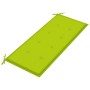 Batavia Bank aus massivem Teakholz und hellgrünes Kissen 120 cm von , Gartenbänke - Ref: Foro24-3062165, Preis: 227,56 €, Rab...