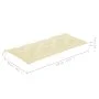 Solid teak Batavia bench with cream white cushion, 120 cm. by , garden benches - Ref: Foro24-3062171, Price: 220,80 €, Discou...