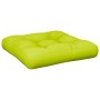 Cojín para sofá de palets de tela verde claro 60x60x12 cm