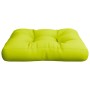 Cojín para sofá de palets de tela verde claro 60x60x12 cm