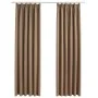 Blackout curtains with hooks 2 pieces taupe gray 140x175 cm by vidaXL, Curtains and curtains - Ref: Foro24-134438, Price: 39,...