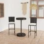 Garden bar furniture set, 3 pieces, with black synthetic rattan cushions. by , Garden sets - Ref: Foro24-3064764, Price: 249,...