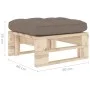 Gartenhocker aus imprägnierten Kiefernholzpaletten von , Modulare Sofas für den Außenbereich - Ref: Foro24-3066465, Preis: 56...