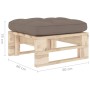 Gartenhocker aus imprägnierten Kiefernholzpaletten von , Modulare Sofas für den Außenbereich - Ref: Foro24-3066465, Preis: 63...
