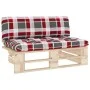 Central pallet sofa for garden made of impregnated pine wood by , Modular outdoor sofas - Ref: Foro24-3066541, Price: 118,43 ...