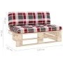 Central pallet sofa for garden made of impregnated pine wood by , Modular outdoor sofas - Ref: Foro24-3066541, Price: 118,43 ...