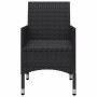 Juego de comedor de jardín de 5 piezas negro de , Conjuntos de jardín - Ref: Foro24-3067683, Precio: 307,21 €, Descuento: %