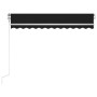 Toldo automático LED sensor de viento gris antracita 300x250 cm by , Awnings - Ref: Foro24-3068874, Price: 499,06 €, Discount: %