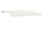 Automatic awning with wind sensor and LED cream color 400x300 cm by , Awnings - Ref: Foro24-3068912, Price: 631,28 €, Discoun...