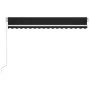 Manuelle einziehbare Markise mit anthrazitgrauer LED 400x300 cm von , Markisen - Ref: Foro24-3068904, Preis: 374,25 €, Rabatt: %