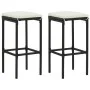 3-teiliges Gartenbar-Möbelset und schwarze PE-Rattankissen von , Gartensets - Ref: Foro24-3064848, Preis: 207,08 €, Rabatt: %