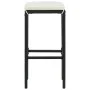 3-teiliges Gartenbar-Möbelset und schwarze PE-Rattankissen von , Gartensets - Ref: Foro24-3064848, Preis: 207,08 €, Rabatt: %