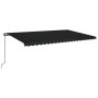 Toldo retráctil manual gris antracita 500x350 cm de , Toldos - Ref: Foro24-3069219, Precio: 441,86 €, Descuento: %