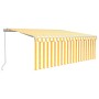 Toldo manual retráctil con persiana y LED amarillo blanco 4x3 m de , Toldos - Ref: Foro24-3069303, Precio: 384,18 €, Descuent...