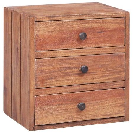 Nightstand with 3 drawers recycled solid wood 35x25x35 cm by vidaXL, Nightstands - Ref: Foro24-283938, Price: 72,18 €, Discou...