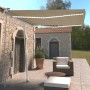 Toldo manual retráctil con luz LED crema 300x250 cm de , Toldos - Ref: Foro24-3069502, Precio: 383,04 €, Descuento: %