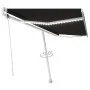 Automatic awning with LED lights and wind sensor anthracite 500x300 cm by , Awnings - Ref: Foro24-3069594, Price: 770,27 €, D...