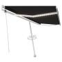 Automatische LED-Markise und anthrazitfarbener Windsensor 500x300 cm von , Markisen - Ref: Foro24-3069594, Preis: 814,92 €, R...
