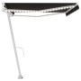 Automatische LED-Markise und anthrazitfarbener Windsensor 500x300 cm von , Markisen - Ref: Foro24-3069594, Preis: 814,92 €, R...