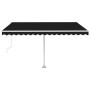Automatic awning with LED lights and wind sensor anthracite 400x300 cm by , Awnings - Ref: Foro24-3069554, Price: 751,77 €, D...