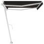 Automatic awning with LED lights and wind sensor anthracite 400x300 cm by , Awnings - Ref: Foro24-3069554, Price: 751,77 €, D...