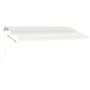 Manuelle einziehbare Markise mit cremefarbener LED 400x300 cm von , Markisen - Ref: Foro24-3069542, Preis: 491,18 €, Rabatt: %