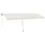 Automatic awning with wind sensor and LED cream color 600x300 cm by , Awnings - Ref: Foro24-3069612, Price: 897,86 €, Discoun...
