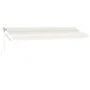 Automatic awning with wind sensor and LED cream color 600x300 cm by , Awnings - Ref: Foro24-3069612, Price: 897,86 €, Discoun...