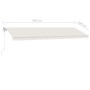 Automatische Markise mit LED-Windsensor creme 600x300 cm von , Markisen - Ref: Foro24-3069612, Preis: 991,00 €, Rabatt: %