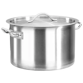 Stainless steel saucepan 24 L 36x24 cm by vidaXL, tall pots - Ref: Foro24-51138, Price: 91,89 €, Discount: %