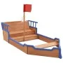 Sandpit in the shape of a pirate ship made of fir wood 190x94.5x101cm by vidaXL, sandboxes - Ref: Foro24-92171, Price: 208,91...
