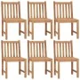 Garden chairs, 6 units, solid teak wood with cushions. by , Garden chairs - Ref: Foro24-3073140, Price: 678,06 €, Discount: %