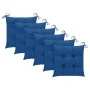 Garden chairs, 6 units, solid teak wood with cushions. by , Garden chairs - Ref: Foro24-3073140, Price: 678,06 €, Discount: %