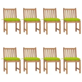 Garden chairs, 8 units, solid teak wood with cushions. by , Garden chairs - Ref: Foro24-3073168, Price: 904,58 €, Discount: %