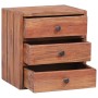 Nightstand with 3 drawers recycled solid wood 35x25x35 cm by vidaXL, Nightstands - Ref: Foro24-283938, Price: 72,18 €, Discou...