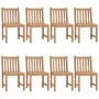 Sillas de jardín 8 unidades madera maciza de teca con cojines de , Sillas de jardín - Ref: Foro24-3073168, Precio: 904,48 €, ...