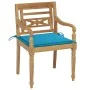 Batavia chairs, set of 4, made of solid teak wood with cushions. by , Garden chairs - Ref: Foro24-3073299, Price: 496,34 €, D...
