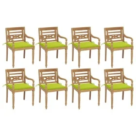 Batavia Stühle 8 Einheiten aus massivem Teakholz mit Kissen von , Gartenstühle - Ref: Foro24-3073360, Preis: 1,00 €, Rabatt: %