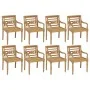 Batavia chairs 8 units solid teak wood with cushions by , Garden chairs - Ref: Foro24-3073360, Price: 1,00 €, Discount: %