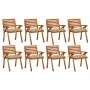 Gartenstühle 8 Stk. massives Teakholz mit Kissen von , Gartenstühle - Ref: Foro24-3075219, Preis: 676,98 €, Rabatt: %