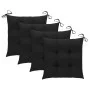 Garden chairs with cushions, 4 units, solid acacia wood. by , Garden chairs - Ref: Foro24-3075196, Price: 398,97 €, Discount: %