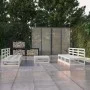 Set de salón de jardín de 7 pzas blanco madera maciza de pino de , Conjuntos de jardín - Ref: Foro24-3075315, Precio: 372,24 ...