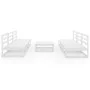 Set de salón de jardín de 7 pzas blanco madera maciza de pino de , Conjuntos de jardín - Ref: Foro24-3075315, Precio: 372,24 ...