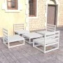5-teiliges Garten-Lounge-Set aus massivem Kiefernholz von , Gartensets - Ref: Foro24-3075265, Preis: 277,05 €, Rabatt: %