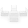 Set de salón de jardín de 5 pzas blanco madera maciza de pino de , Conjuntos de jardín - Ref: Foro24-3075265, Precio: 250,32 ...