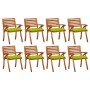 Gartenstühle 8 Stk. massives Teakholz mit Kissen von , Gartenstühle - Ref: Foro24-3075227, Preis: 771,58 €, Rabatt: %